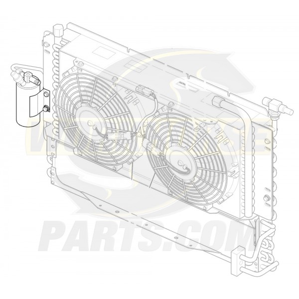 W8007308  -  Receiver Drier Asm 2005-2006 W-Series & 2005 P32 (No Bracket)